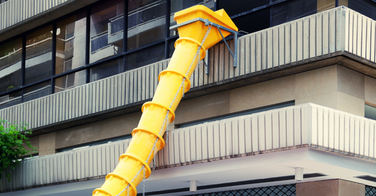 construction site trash chute